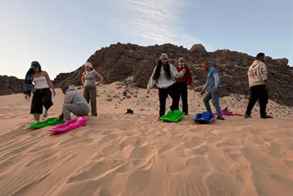 Mount Shaib Elbanat Tour, sandboarding in hurghada